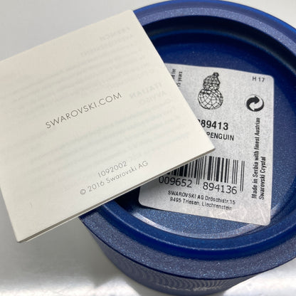 【中古品】【レディース】 SWAROVSKI スワロフスキー ROCKING PENGUIN 2017 5289413 ロッキングペンギン クリスタル 置物 インテリア雑貨 183-260804-kk-40-hon カラー：クリスタル 万代Net店