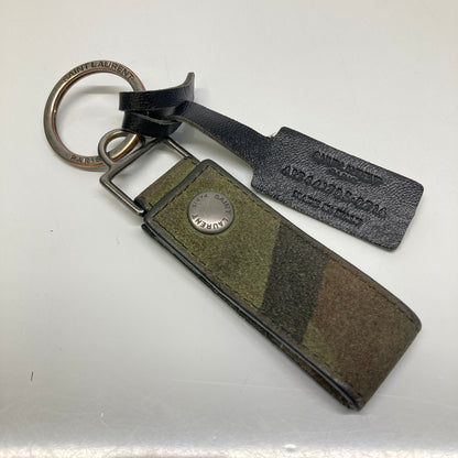 【中古品】【メンズ】 Saint Laurent PARIS サンローラン パリ HUNTING KEY RING ハンティング キーリング アクセサリー キーホルダー 183-260804-kk-36-hon カラー：カモフラージュ 万代Net店
