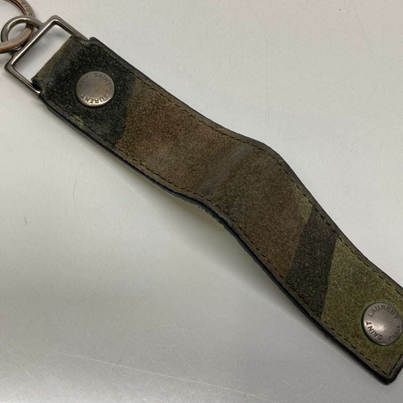 【中古品】【メンズ】 Saint Laurent PARIS サンローラン パリ HUNTING KEY RING ハンティング キーリング アクセサリー キーホルダー 183-260804-kk-36-hon カラー：カモフラージュ 万代Net店