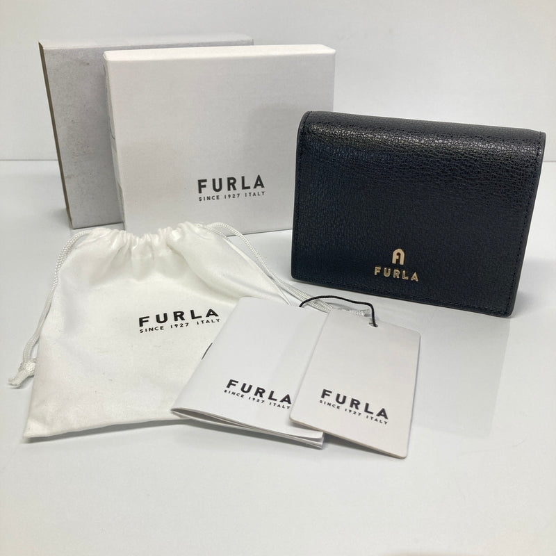 【中古品】【レディース】 FURLA フルラ MAGNOLIA COMPACT WALLET WP00204-AX0732 マグノリア コンパクトウォレット 二つ折り財布 服飾雑貨 200-260804-kk-30-hon カラー：ブラック 万代Net店