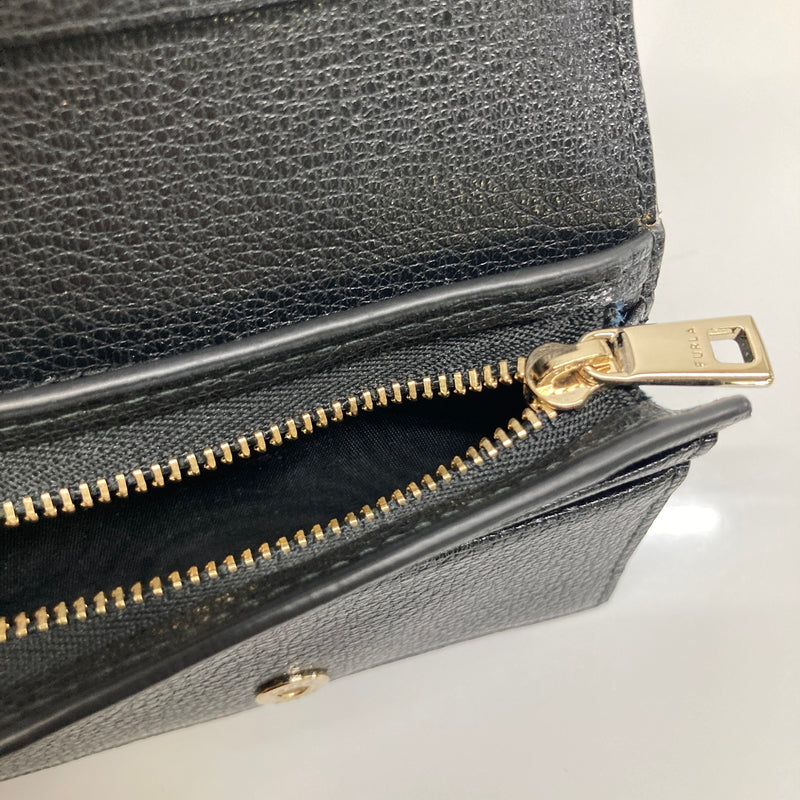 【中古品】【レディース】 FURLA フルラ MAGNOLIA COMPACT WALLET WP00204-AX0732 マグノリア コンパクトウォレット 二つ折り財布 服飾雑貨 200-260804-kk-30-hon カラー：ブラック 万代Net店