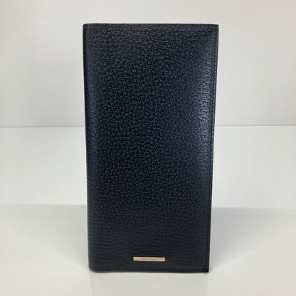 【中古品】【メンズ】 Salvatore Ferragamo サルヴァトーレ・フェラガモ LEATHER LONG WALLET レザー ロングウォレット 二つ折り長財布 181-260804-kk-29-hon カラー：ブラック 万代Net店