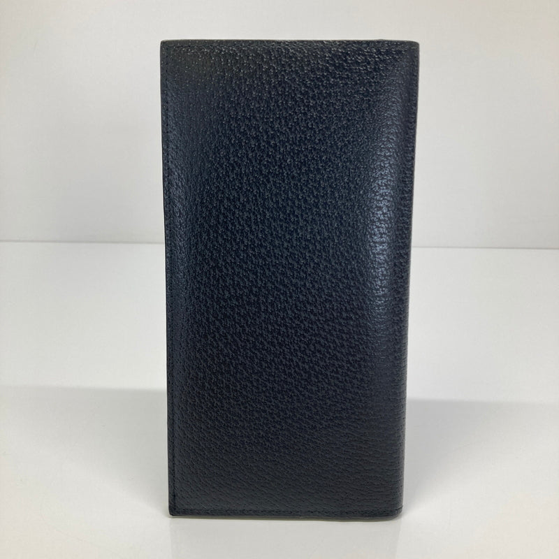 【中古品】【メンズ】 Salvatore Ferragamo サルヴァトーレ・フェラガモ LEATHER LONG WALLET レザー ロングウォレット 二つ折り長財布 181-260804-kk-29-hon カラー：ブラック 万代Net店