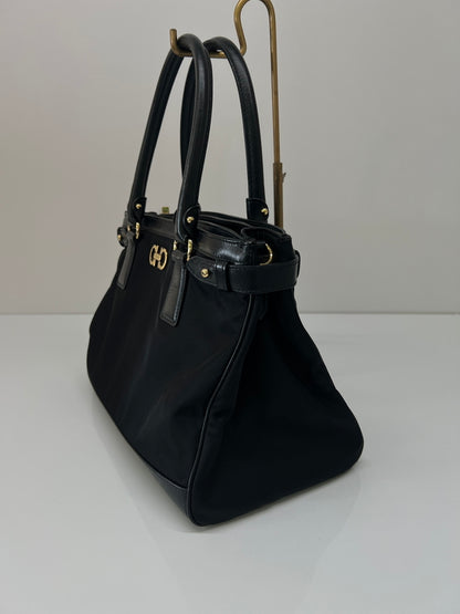 【中古品】【レディース】 Salvatore Ferragamo サルヴァトーレフェラガモ ガンチーニ 2WAY ハンドバッグ AB-21E163 カバン 180-260704-kk-14-hon カラー：BLACK 万代Net店