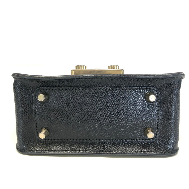 【中古品】【レディース】 FURLA フルラ METROPOLIS MINI CROSSBODY メトロポリス ミニ クロスボディ カバン ショルダーバッグ 180-260808-kk-08-hon カラー：ONYX 万代Net店