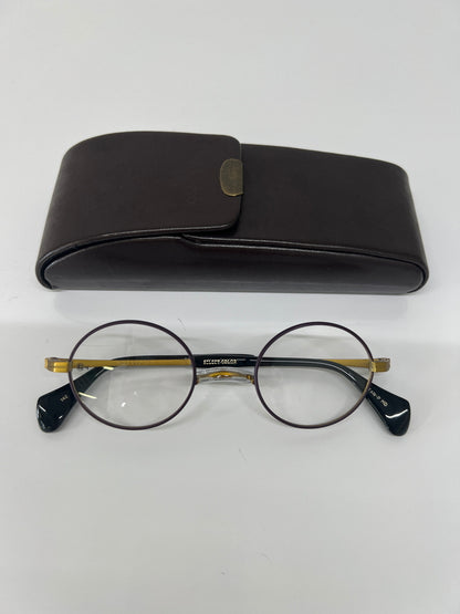 【中古品】【メンズ】 G4 old&new ジーフォーオールドアンドニュー 一山メガネ SC1668 アイウェア アクセサリー 眼鏡 203-260704-kk-11-hon サイズ：43ロ22 カラー：パープル/ゴールド 万代Net店