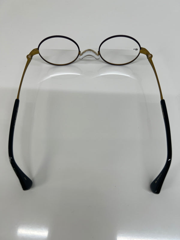 【中古品】【メンズ】 G4 old&new ジーフォーオールドアンドニュー 一山メガネ SC1668 アイウェア アクセサリー 眼鏡 203-260704-kk-11-hon サイズ：43ロ22 カラー：パープル/ゴールド 万代Net店