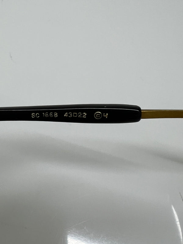 【中古品】【メンズ】 G4 old&new ジーフォーオールドアンドニュー 一山メガネ SC1668 アイウェア アクセサリー 眼鏡 203-260704-kk-11-hon サイズ：43ロ22 カラー：パープル/ゴールド 万代Net店