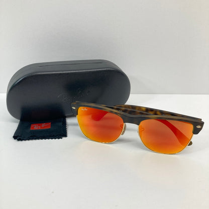 【中古品】【メンズ】 RayｰBan レイバン CLUBMASTER OVERSIZED RB4175 クラブマスター オーバーサイズド サングラス アイウェア アクセサリー 203-260804-kk-33-hon サイズ：表記無し カラー：ブラウン 万代Net店