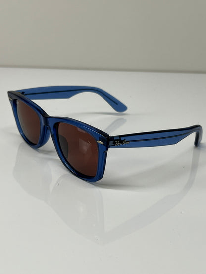 【中古品】【メンズ】 Ray-Ban レイバン ORIGINAL WAYFARER CLASSIC RB2140-F オリジナル ウェイファーラー クラシック サングラス アイウェア アクセサリー 203-260704-kk-09-hon サイズ：52ロ22-150 カラー：BLUE 万代Net店