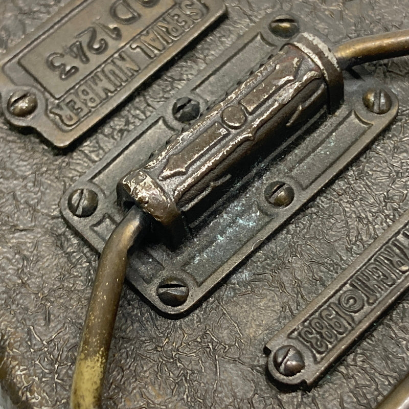 【中古品】【メンズ】 THE GREAT AMERICAN BUCKLE CO. ザ グレート アメリカン バックル カンパニー 80's ENAMEL EAGLE BUCKLE VINTAGE 80年代 エナメル イーグルバックル 服飾雑貨 ヴィンテージ 192-260804-kk-39-hon カラー：シルバー/ブルー 万代Net店