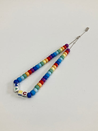 【中古品】【メンズ/レディース】 MARC JACOBS マークジェイコブス THE TOY BLOCKS BEADED NECKLACE M0016630 ザトイブロックスビーズネックレス アクセサリー 192-260917-YS-04-hon カラー：ブルー系 万代Net店