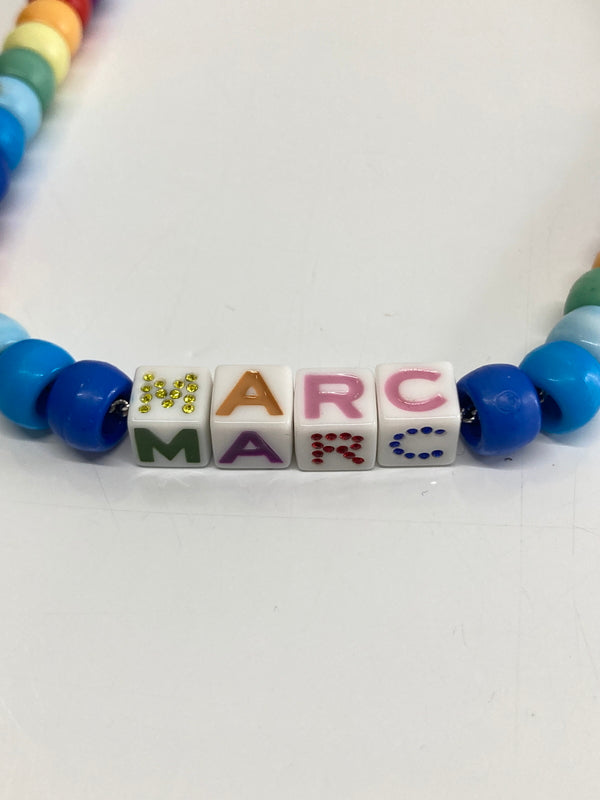 【中古品】【メンズ/レディース】 MARC JACOBS マークジェイコブス THE TOY BLOCKS BEADED NECKLACE M0016630 ザトイブロックスビーズネックレス アクセサリー 192-260917-YS-04-hon カラー：ブルー系 万代Net店