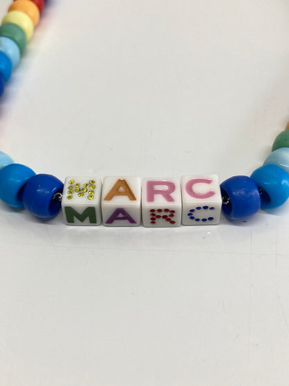 【中古品】【メンズ/レディース】 MARC JACOBS マークジェイコブス THE TOY BLOCKS BEADED NECKLACE M0016630 ザトイブロックスビーズネックレス アクセサリー 192-260917-YS-04-hon カラー：ブルー系 万代Net店