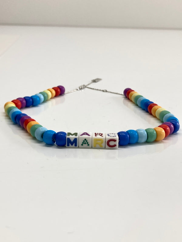 【中古品】【メンズ/レディース】 MARC JACOBS マークジェイコブス THE TOY BLOCKS BEADED NECKLACE M0016630 ザトイブロックスビーズネックレス アクセサリー 192-260917-YS-04-hon カラー：ブルー系 万代Net店