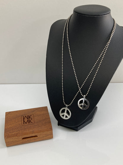 【中古品】【メンズ/レディース】 MICHEL KLEIN ミッシェルクラン PEACE SIGN PENDANT NECKLACE ピースマークペンダントネックレス アクセサリー 193-260917-YS-03-hon カラー：シルバー 万代Net店