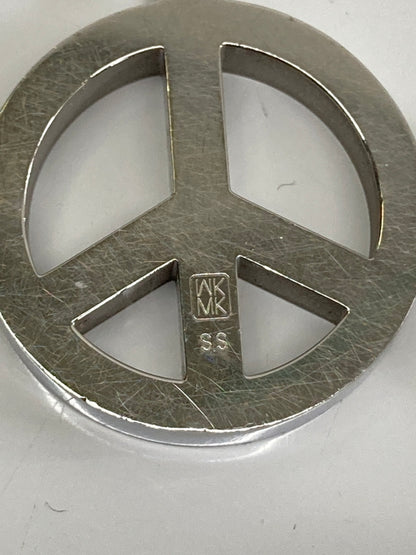 【中古品】【メンズ/レディース】 MICHEL KLEIN ミッシェルクラン PEACE SIGN PENDANT NECKLACE ピースマークペンダントネックレス アクセサリー 193-260917-YS-03-hon カラー：シルバー 万代Net店