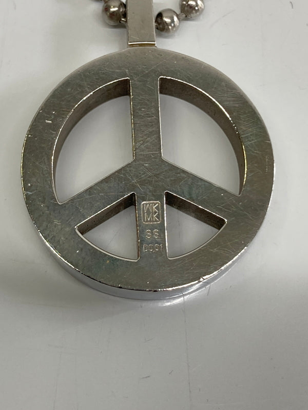 【中古品】【メンズ/レディース】 MICHEL KLEIN ミッシェルクラン PEACE SIGN PENDANT NECKLACE ピースマークペンダントネックレス アクセサリー 193-260917-YS-03-hon カラー：シルバー 万代Net店