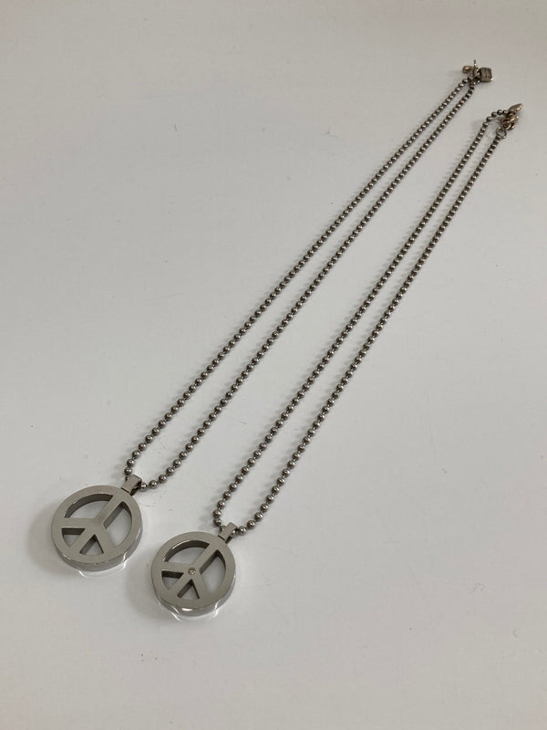 【中古品】【メンズ/レディース】 MICHEL KLEIN ミッシェルクラン PEACE SIGN PENDANT NECKLACE ピースマークペンダントネックレス アクセサリー 193-260917-YS-03-hon カラー：シルバー 万代Net店