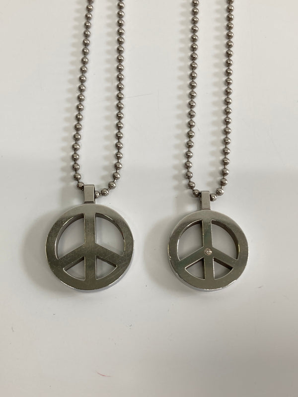 【中古品】【メンズ/レディース】 MICHEL KLEIN ミッシェルクラン PEACE SIGN PENDANT NECKLACE ピースマークペンダントネックレス アクセサリー 193-260917-YS-03-hon カラー：シルバー 万代Net店