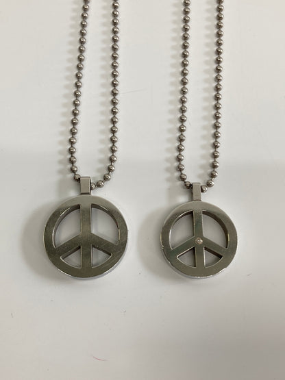 【中古品】【メンズ/レディース】 MICHEL KLEIN ミッシェルクラン PEACE SIGN PENDANT NECKLACE ピースマークペンダントネックレス アクセサリー 193-260917-YS-03-hon カラー：シルバー 万代Net店