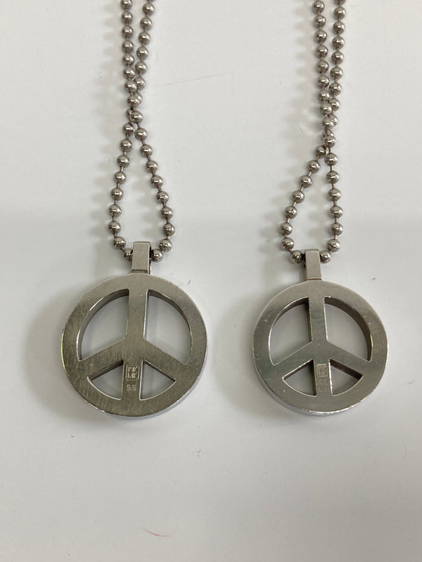 【中古品】【メンズ/レディース】 MICHEL KLEIN ミッシェルクラン PEACE SIGN PENDANT NECKLACE ピースマークペンダントネックレス アクセサリー 193-260917-YS-03-hon カラー：シルバー 万代Net店