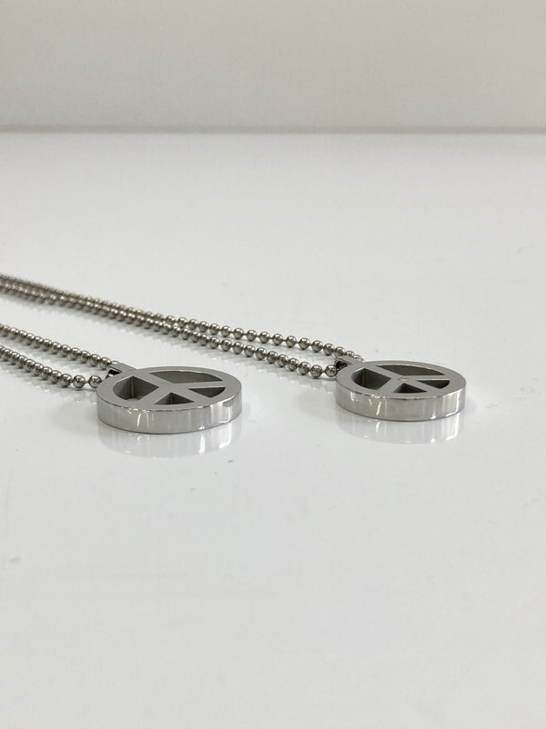 【中古品】【メンズ/レディース】 MICHEL KLEIN ミッシェルクラン PEACE SIGN PENDANT NECKLACE ピースマークペンダントネックレス アクセサリー 193-260917-YS-03-hon カラー：シルバー 万代Net店