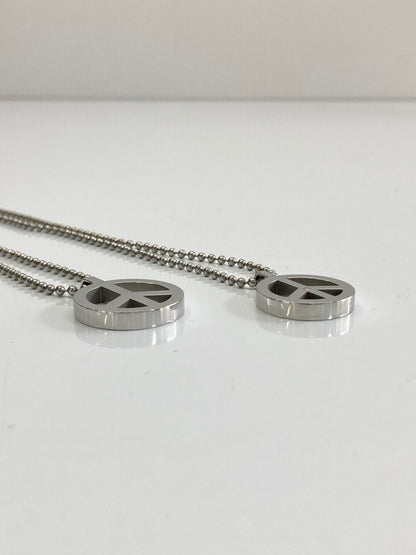 【中古品】【メンズ/レディース】 MICHEL KLEIN ミッシェルクラン PEACE SIGN PENDANT NECKLACE ピースマークペンダントネックレス アクセサリー 193-260917-YS-03-hon カラー：シルバー 万代Net店