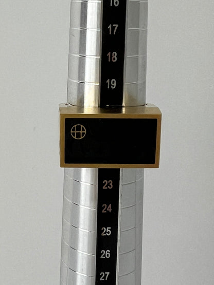 【中古品】【メンズ】 HUF ハフ CIRCLE H STASH RING サークル H スタッシュ リング アクセサリー 指輪 192-260727-kk-13-hon カラー：GOLD 21号 万代Net店