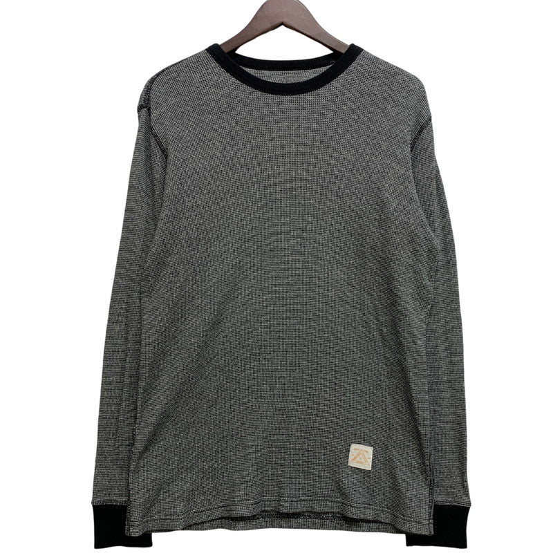 【中古品】【メンズ】 SUPREME シュプリーム THERMAL LS TEE サーマル ロングスリーブ Tシャツ トップス 149-260728-kh-15-izu サイズ：S カラー：グレー×ブラック 万代Net店