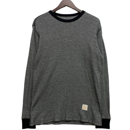 【中古品】【メンズ】 SUPREME シュプリーム THERMAL LS TEE サーマル ロングスリーブ Tシャツ トップス 149-260728-kh-15-izu サイズ：S カラー：グレー×ブラック 万代Net店