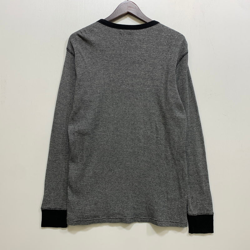 【中古品】【メンズ】 SUPREME シュプリーム THERMAL LS TEE サーマル ロングスリーブ Tシャツ トップス 149-260728-kh-15-izu サイズ：S カラー：グレー×ブラック 万代Net店
