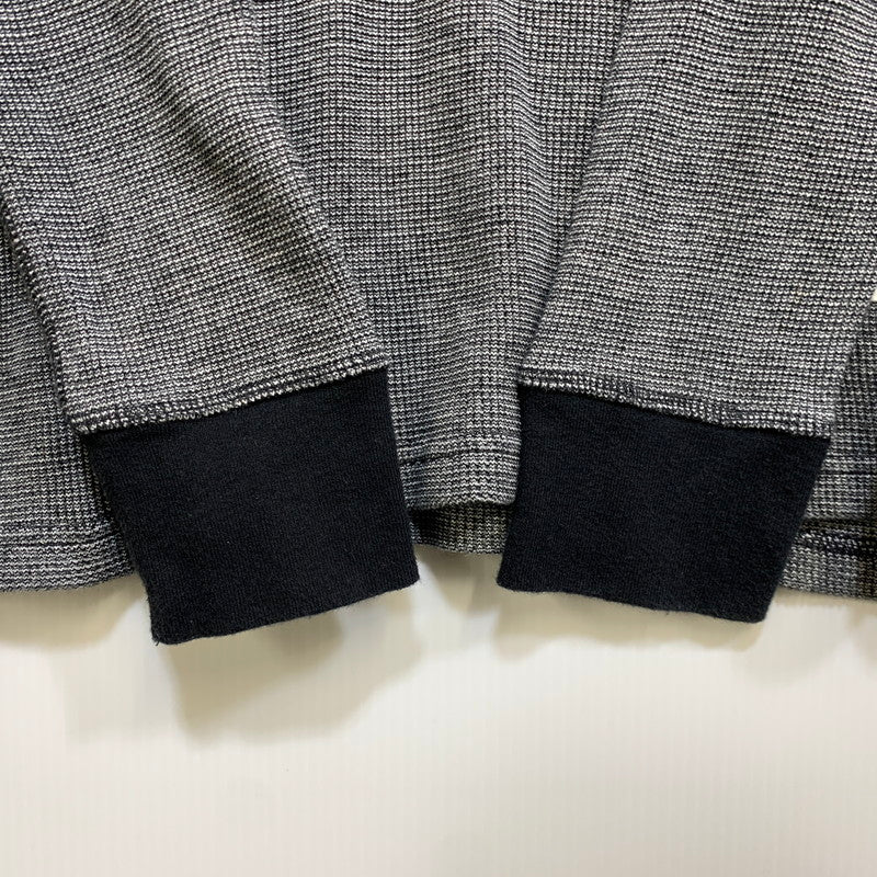 【中古品】【メンズ】 SUPREME シュプリーム THERMAL LS TEE サーマル ロングスリーブ Tシャツ トップス 149-260728-kh-15-izu サイズ：S カラー：グレー×ブラック 万代Net店