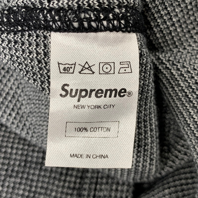 【中古品】【メンズ】 SUPREME シュプリーム THERMAL LS TEE サーマル ロングスリーブ Tシャツ トップス 149-260728-kh-15-izu サイズ：S カラー：グレー×ブラック 万代Net店
