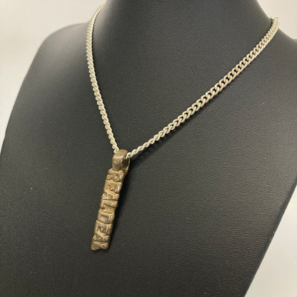 【中古品】【メンズ】 BILL WALL LEATHER ビルウォールレザー × REAL DEAL リアルディール 別注 コラボ LOGO C BAR CHARM ロゴ Cバー チャーム ペンダントトップ アクセサリー 192-260804-kk-27-hon カラー：ブラス 万代Net店