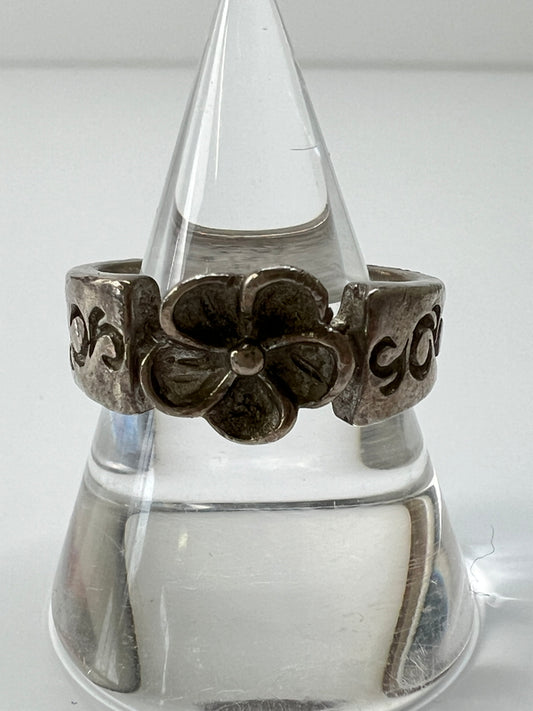 【中古品】【レディース】 SAAD サード FLOUR MOTIF RING フラワーモチーフリング アクセサリー 指輪 ネイティブジュエリー SV950 191-260727-kk-12-hon カラー：SILVER 12号 万代Net店