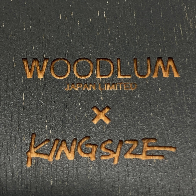 【中古品】【メンズ】 KINGSIZE キングサイズ × WOODLUM ウッドラム 別注 コラボ 13SS CIRCLE HiGE LOGO WOOD NECKLACE サークル ヒゲロゴ ウッドネックレス アクセサリー 193-260804-kk-28-hon カラー：ブラック 万代Net店