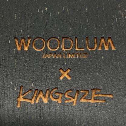 【中古品】【メンズ】 KINGSIZE キングサイズ × WOODLUM ウッドラム 別注 コラボ 13SS CIRCLE HiGE LOGO WOOD NECKLACE サークル ヒゲロゴ ウッドネックレス アクセサリー 193-260804-kk-28-hon カラー：ブラック 万代Net店