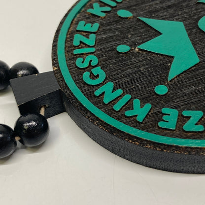 【中古品】【メンズ】 KINGSIZE キングサイズ × WOODLUM ウッドラム 別注 コラボ 13SS CIRCLE HiGE LOGO WOOD NECKLACE サークル ヒゲロゴ ウッドネックレス アクセサリー 193-260804-kk-28-hon カラー：ブラック 万代Net店