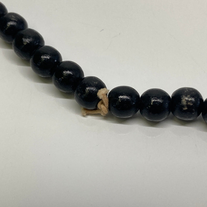 【中古品】【メンズ】 KINGSIZE キングサイズ × WOODLUM ウッドラム 別注 コラボ 13SS CIRCLE HiGE LOGO WOOD NECKLACE サークル ヒゲロゴ ウッドネックレス アクセサリー 193-260804-kk-28-hon カラー：ブラック 万代Net店