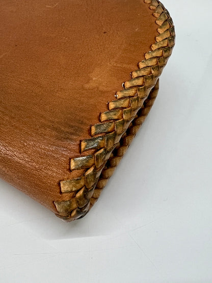 【中古品】【メンズ】 SAAD サード LEATHER BIKER WALLET レザーバイカーズウォレット 二つ折り長財布 ビーズカスタム コンチョ付き 200-260801-kk-36-hon カラー：NATURAL 万代Net店