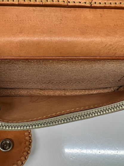 【中古品】【メンズ】 SAAD サード LEATHER BIKER WALLET レザーバイカーズウォレット 二つ折り長財布 ビーズカスタム コンチョ付き 200-260801-kk-36-hon カラー：NATURAL 万代Net店