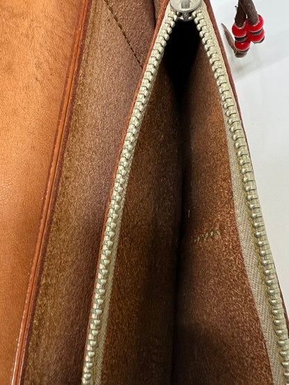 【中古品】【メンズ】 SAAD サード LEATHER BIKER WALLET レザーバイカーズウォレット 二つ折り長財布 ビーズカスタム コンチョ付き 200-260801-kk-36-hon カラー：NATURAL 万代Net店