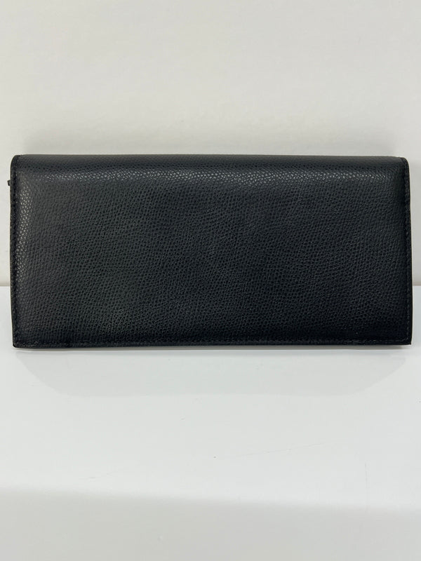 【中古品】【メンズ】 EMPORIO ARMANI エンポリオ・アルマーニ LEATHER LONG WALLET Y4R256 YAQ2E 81072 レザー ロングウォレット 二つ折り長財布 200-260801-kk-33-hon カラー：BLACK 万代Net店