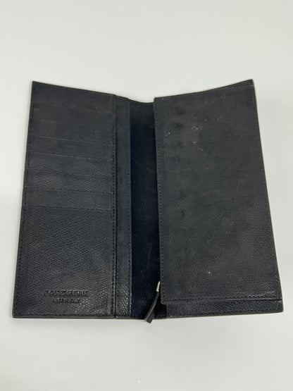 【中古品】【メンズ】 EMPORIO ARMANI エンポリオ・アルマーニ LEATHER LONG WALLET Y4R256 YAQ2E 81072 レザー ロングウォレット 二つ折り長財布 200-260801-kk-33-hon カラー：BLACK 万代Net店