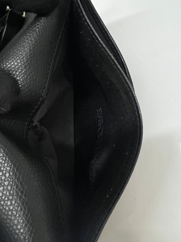 【中古品】【メンズ】 EMPORIO ARMANI エンポリオ・アルマーニ LEATHER LONG WALLET Y4R256 YAQ2E 81072 レザー ロングウォレット 二つ折り長財布 200-260801-kk-33-hon カラー：BLACK 万代Net店