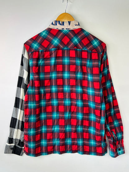 【中古品】【メンズ】 Supreme シュプリーム 18SS MLK ZIP UP FLANNEL SHIRT マーティン・ルーサー・キング・ジュニア ジップアップ フランネルシャツ 長袖 トップス 149-260801-kk-24-hon サイズ：M カラー：MULTICOLOR 万代Net店