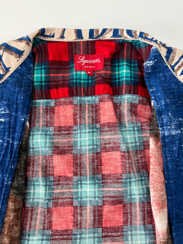 【中古品】【メンズ】 Supreme シュプリーム 18SS MLK ZIP UP FLANNEL SHIRT マーティン・ルーサー・キング・ジュニア ジップアップ フランネルシャツ 長袖 トップス 149-260801-kk-24-hon サイズ：M カラー：MULTICOLOR 万代Net店