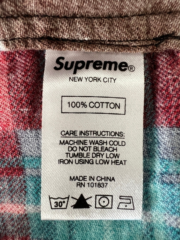 【中古品】【メンズ】 Supreme シュプリーム 18SS MLK ZIP UP FLANNEL SHIRT マーティン・ルーサー・キング・ジュニア ジップアップ フランネルシャツ 長袖 トップス 149-260801-kk-24-hon サイズ：M カラー：MULTICOLOR 万代Net店