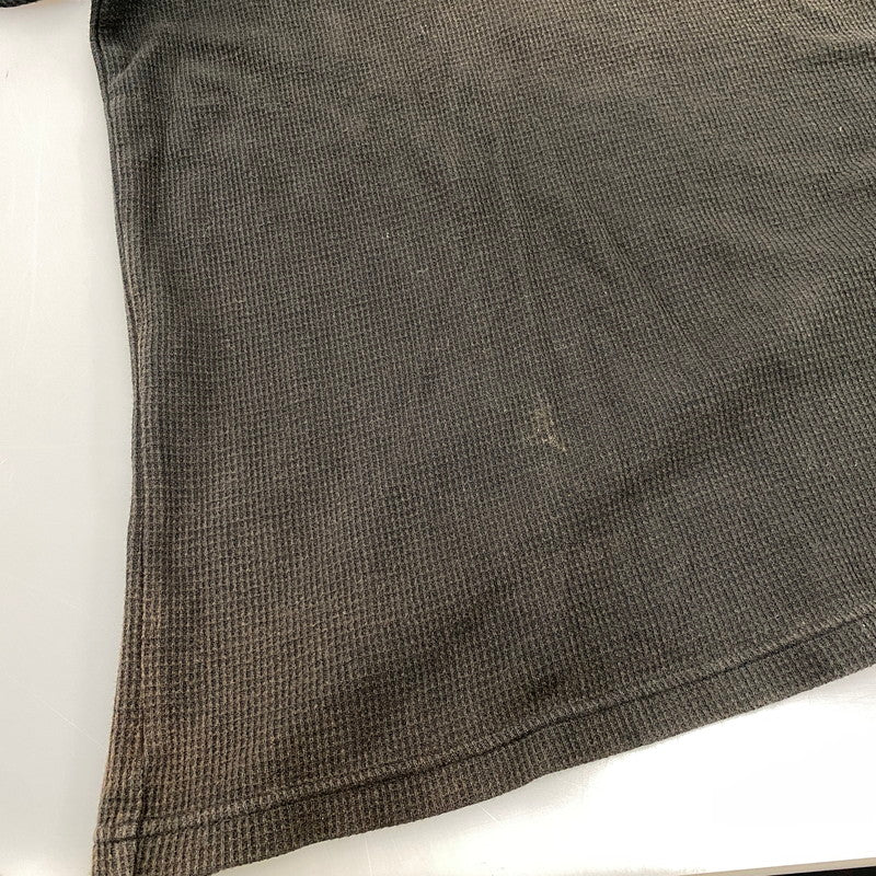 【中古品】【メンズ】 SUPREME シュプリーム 19SS STRIPE RIB WAFFLE TOP ストライプ リブ ワッフル トップ トップス 半袖 149-260706-cs-02-izu サイズ：M カラー：ブラック 万代Net店